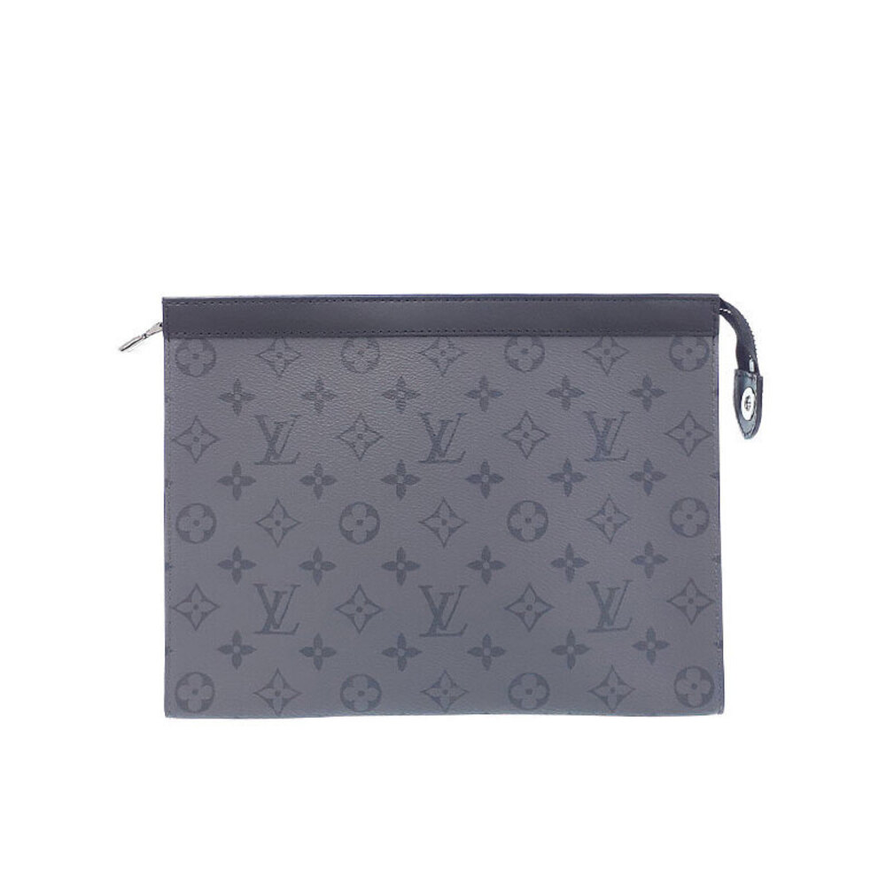 Louis Vuitton Monogram Eclipse Black Reverse Pochette Voyage Clutch Bag